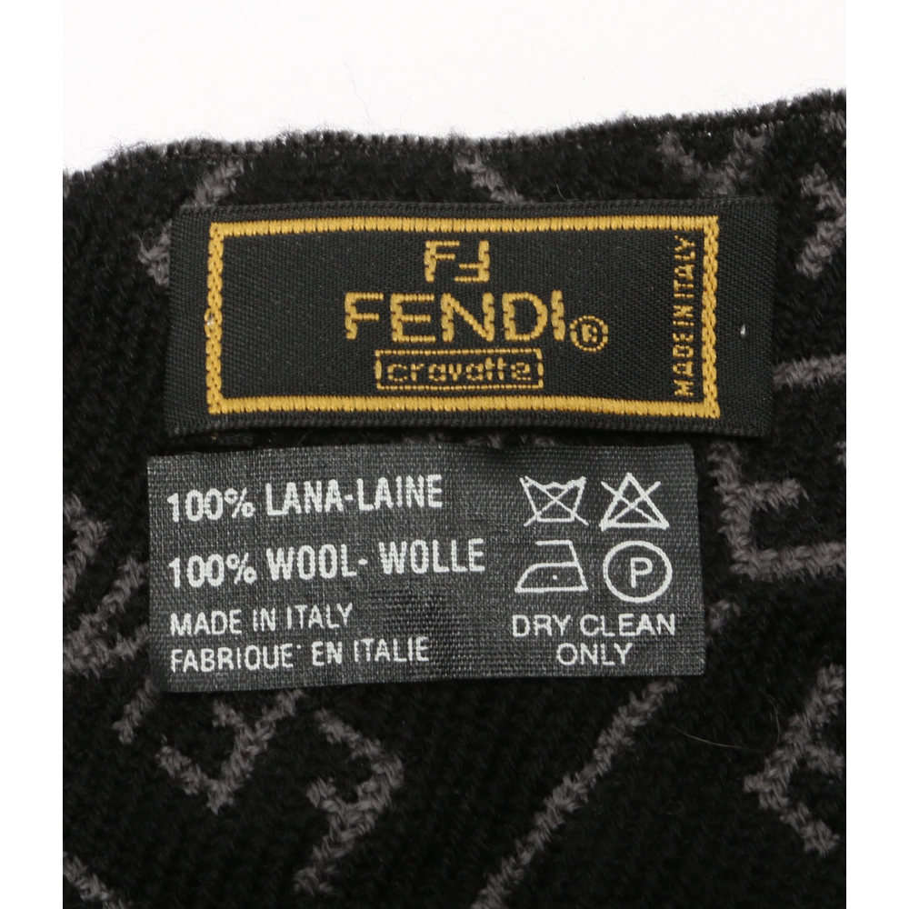 Fendi Pattern Muffler Handbag Black - image 3
